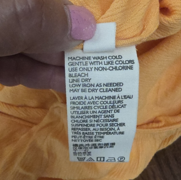 Free People Top Home Again Tie Back Lace Stripe Crop Cami Large EUC - Picture 5 of 7